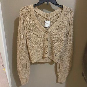 BELL SLEEVE CROPPED SWEATER